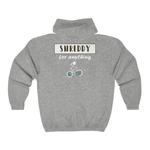 Shreddy For Anything Full Zip Hooded Sweatshirt